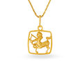 Sagittarius Symbol Gold Pendant,,hi-res image number null