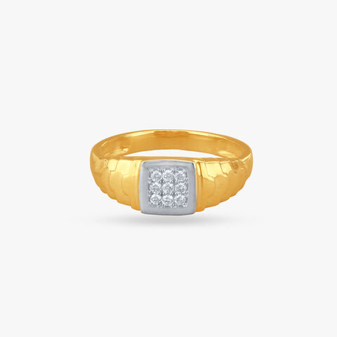 Striking Sophistication Diamond Finger Ring for Men