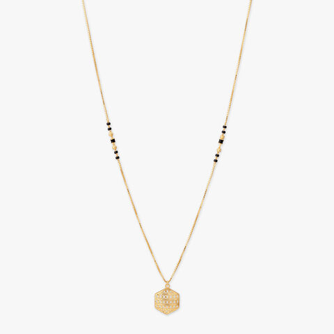Lattice Hex Gold Mangalsutra