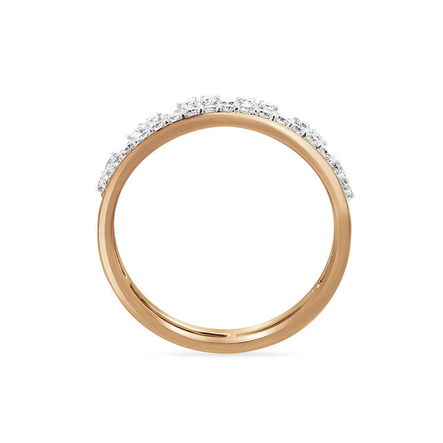 14 KT Round Rose Gold and Diamond Ring,,hi-res image number null