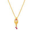 Modern Fancy Gold Pendant with Chain,,hi-res image number null