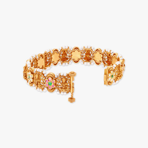 Pearl-Laced Divinity Gold Kadiyam