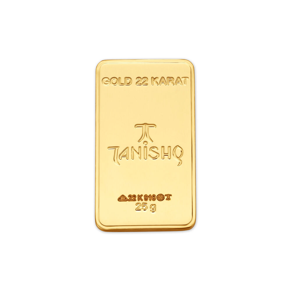 25 gram 22 Karat Gold Biscuit Tanishq Online Store