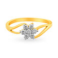 Seven Stone Floral Diamond Finger Ring,,hi-res image number null
