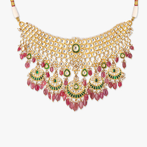 Necklace Set with Kundan-Style Stones