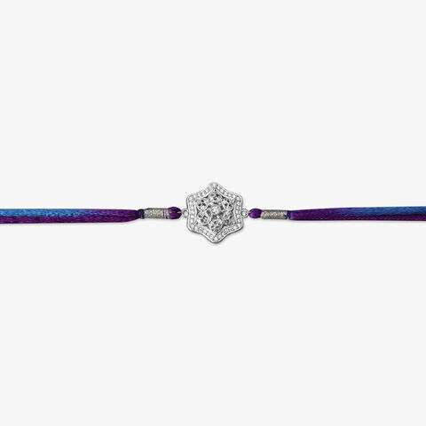 Intricate Silver Filigree Rakhi