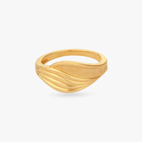 Flowing Vein Gold Ring alternate view 1