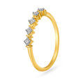 Subtle Five Stone Diamond Finger Ring,,hi-res image number null