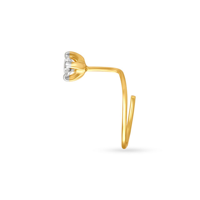 Stunning Diamond Nose Pin,,hi-res image number null