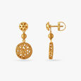 Mesh Coin Drop Earrings,,hi-res image number null