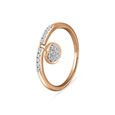 14 KT Reversible Heart Rose Gold and Diamond Ring,,hi-res image number null