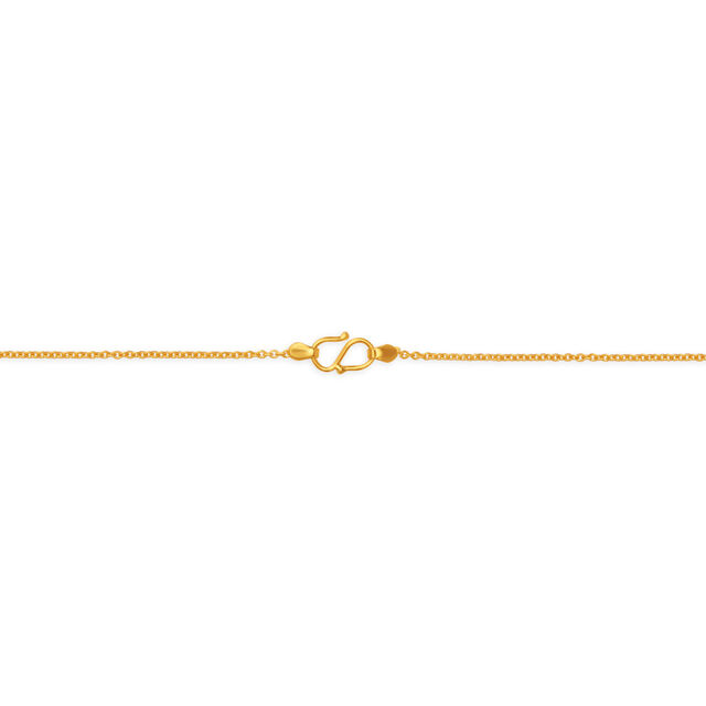 Attractive Om Gold Pendant with Chain for Kids,,hi-res image number null