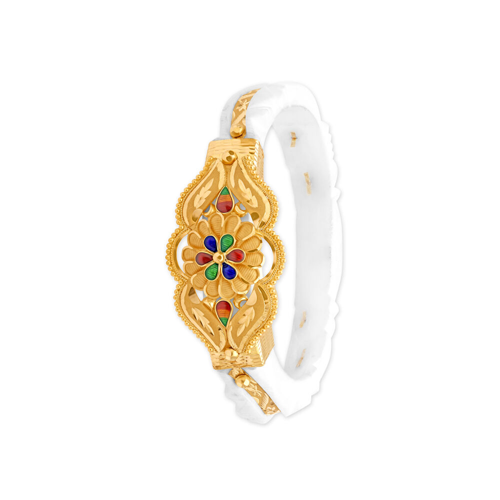 Tanishq clearance gold sankha