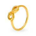 Refined 22 Karat Yellow Gold Interlock Finger Ring,,hi-res image number null