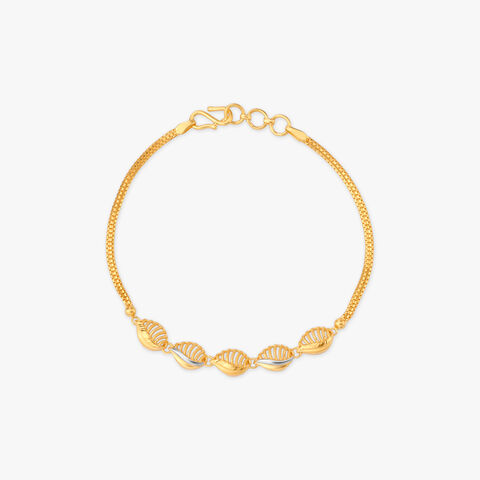 Swaying Leaves Gold Bracelet
