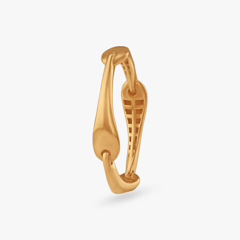 Interlock Flow Gold Ring