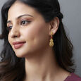 Sophisticated Filigree Gold Drop Earrings,,hi-res image number null
