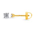 Contemporary Single Stone Diamond Stud Earrings,,hi-res image number null