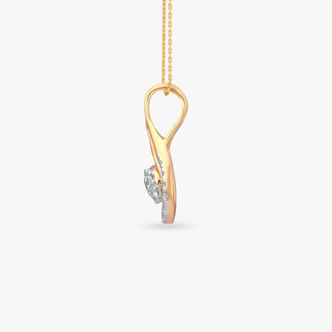 Dewdrop Halo Diamond Pendant