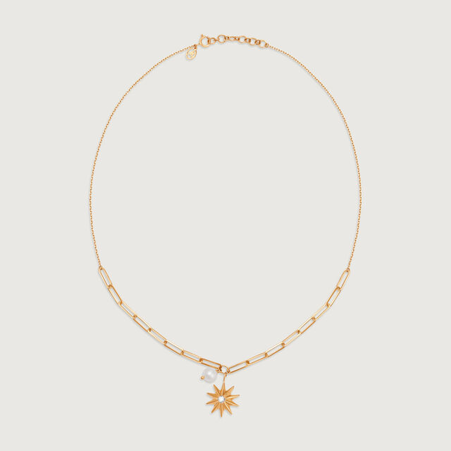 Radiating Star 14KT Pearl Necklace,,hi-res image number null