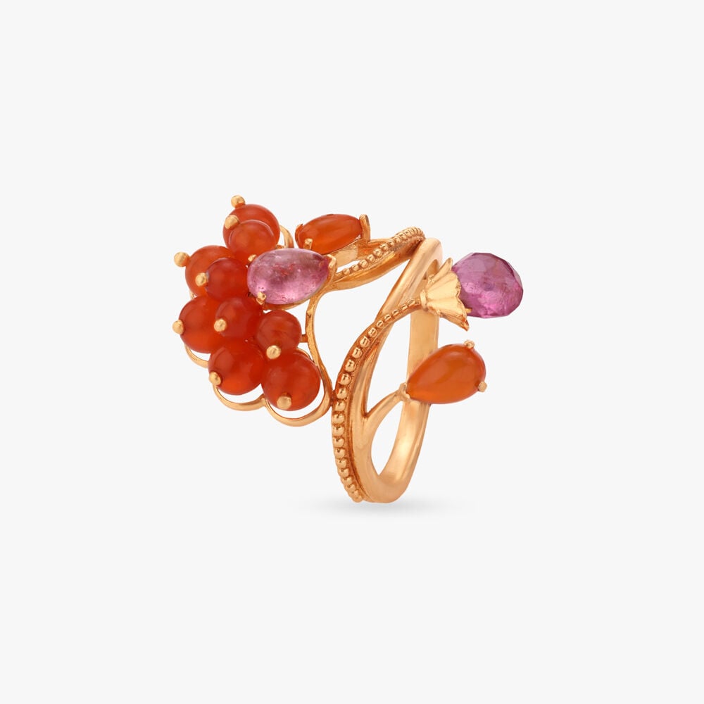 Bloom Cluster Gold Ring