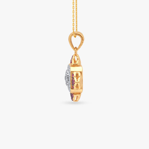 Regal Bloom Diamond Pendant