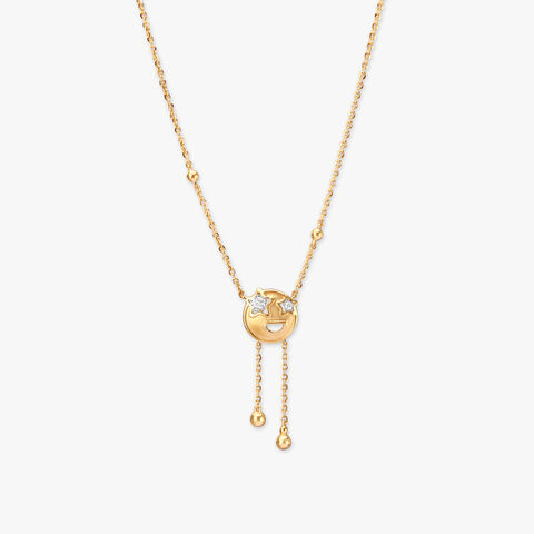 Starry Smiles Diamond Necklace for Kids