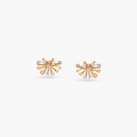 Stardust Bloom Diamond Stud Earrings