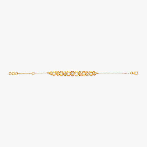 Sculpted Meadow Gold Bracelet