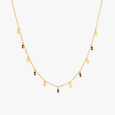 Falling Leaf Gold Mangalsutra