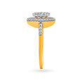 Scintillating 18 Karat Yellow Gold And Diamond Cluster Ring,,hi-res image number null