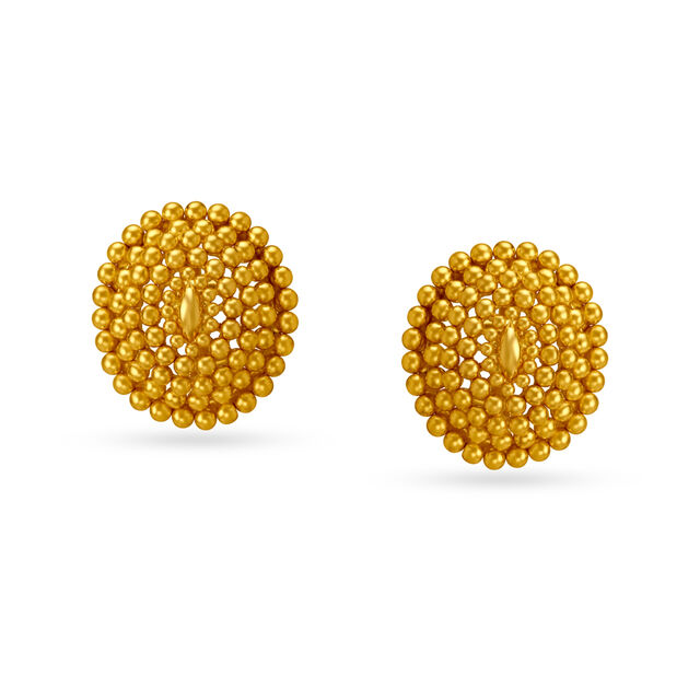 Bewitching Gold Stud Earrings,,hi-res image number null