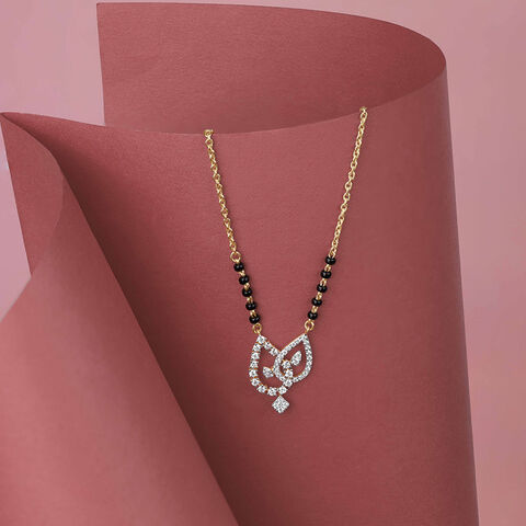 Elegant Entwined Diamond Mangalsutra