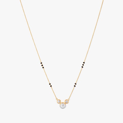 Orbit Trio Diamond Mangalsutra