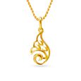 Dainty Bluebells Gold Pendant,,hi-res image number null