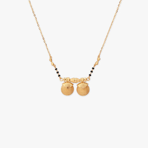 Sculpted Grace Gold Mangalsutra