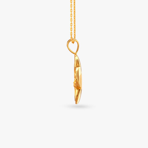 Sacred Laxmi Gold Pendant