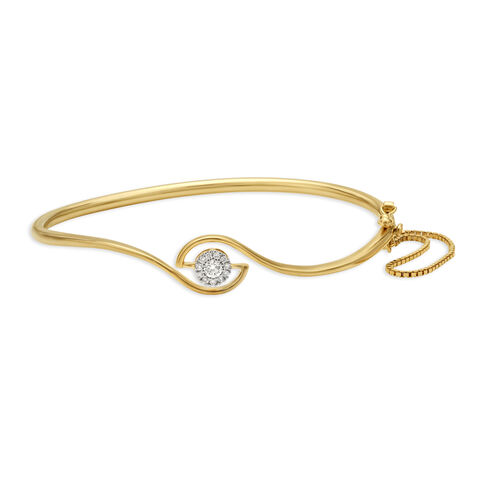 Circle Diamond Bangle