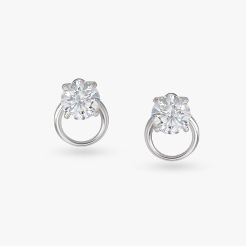 Effervescent Embrace Celeste Solitaire Stud Earrings