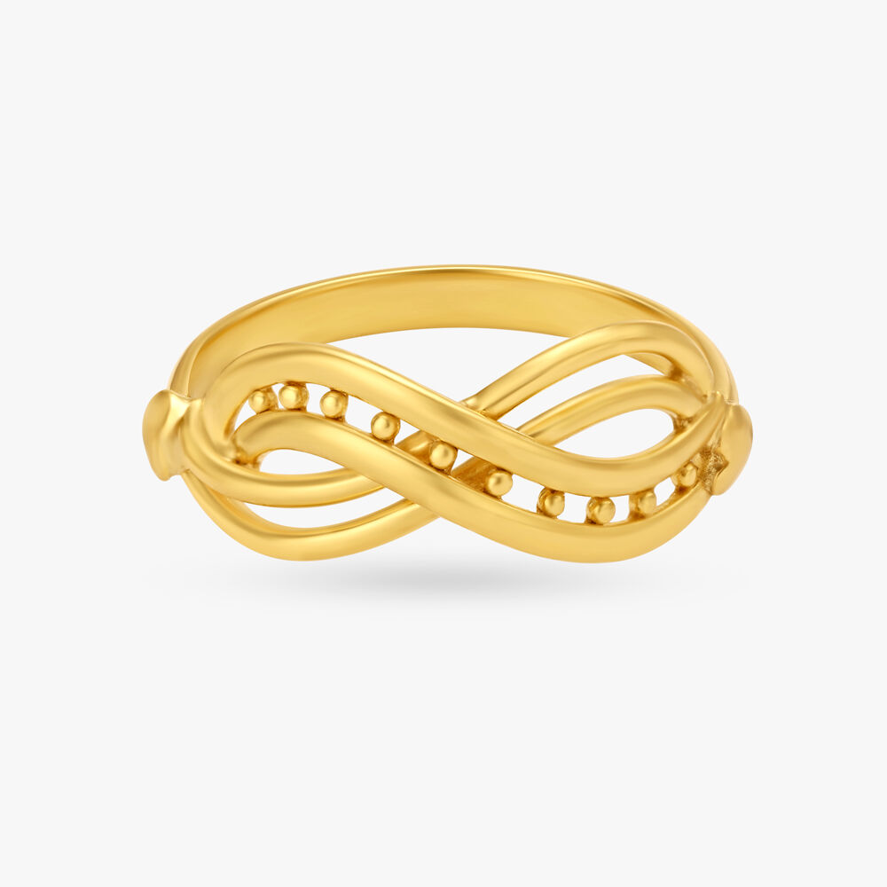 Infinity ring outlet gold tanishq