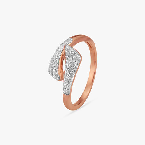 Abstract Embrace Diamond Ring