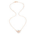 14KT Rose Gold Resplendent Flower Diamond Pendant With Chain,,hi-res image number null
