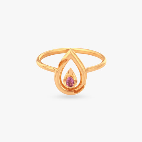 Blush Dew Gold Ring