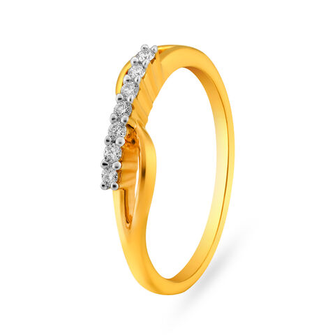 Slender Seven Stone Diamond Finger Ring