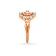 Floral Evil Eye Finger Ring,,hi-res image number null