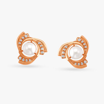 Chic Diamond Stud Earrings
