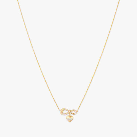 Heart Link Gold Necklace