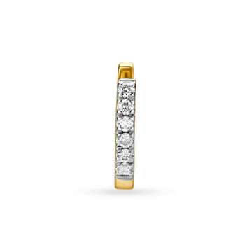 14Kt Yellow Gold Diamond Nose Pin