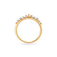 14KT Yellow Gold Finger Ring with Diamonds,,hi-res image number null