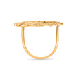 18 KT Yellow Gold Coin Orbit Ring,,hi-res image number null